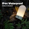 WEILAILUX Battery Operated Shower Lamp Waterproof, Small Portable Cordless Table