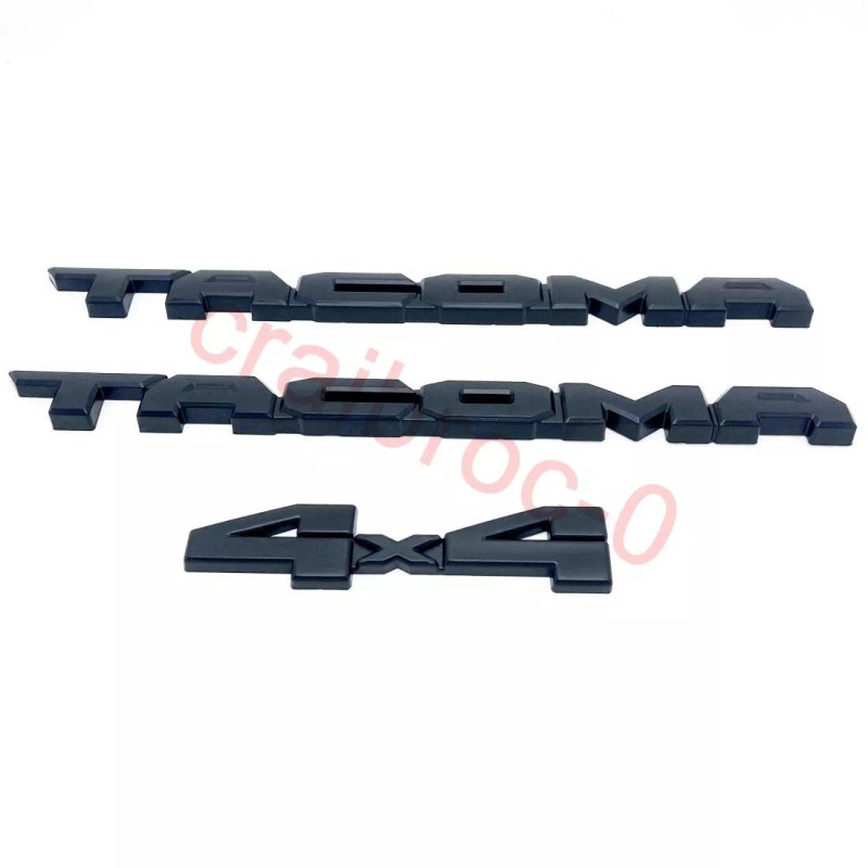 Toyota matte Black 2024 Tacoma BLACKOUT EMBLEM OVERLAY KIT SR