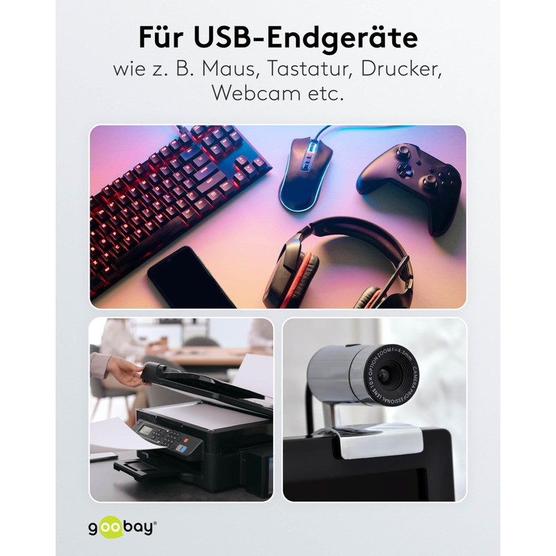 Goobay 93321 USB auf RJ45 Buchse Verlängerung / USB auf