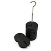 10 Piece Slotted Mass Set, 1000g - Zinc Casted - Includes 9 Weights (100g Each), one Hanger (100g) - Eisco Labs