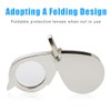 FKWKUW Magnifying Glass Keyring Mini Portable Foldable 10x Handheld Magnifier