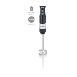 Morphy Richards Total Control Hand Blender - Grey - 600W - 5 Speed Settings - Plastic And Stainless Steel - 402060