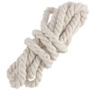 SHEUTSAN 1/2 Inch x 164 Feet Milky Natural Twisted Cotton
