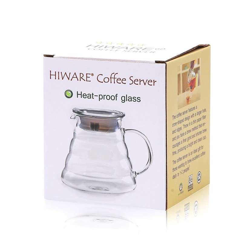 Hiware 600ml Coffee Server, Standard Glass Coffee Carafe, Coffee Pot,