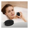 Dexano Cepillo De Esponja Corporal De Silicón, Exfoliante Corporal Negro