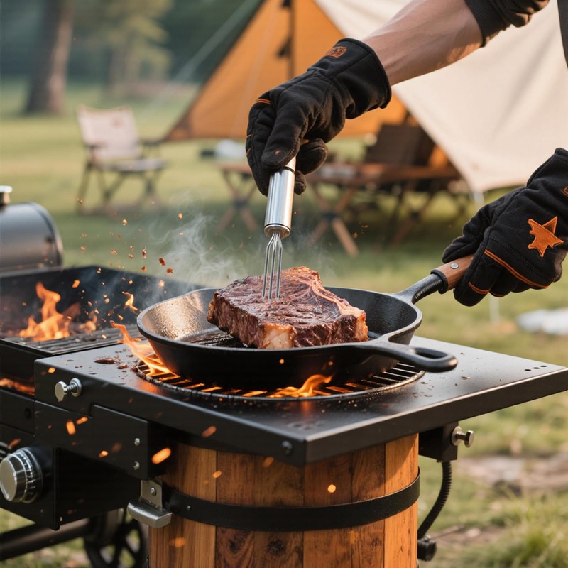 ipow Stainless Steel Jacket Potato Fork, Practical Corn Forks for