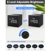 JALL Digital Alarm Clock, with Wooden Electronic LED Time Display,