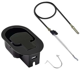 Universal Recliner Handle Replacement Parts Lever Cable Pull, Metal Couch Latch Release Pull (Exposed Cable Adjustable 4.7" to 5.2"), Fit for Ashley/Lazy Boy and Most Recliner Sofa Chair