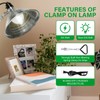 Simple Deluxe Clamp Light with 8.5 Inch Adjustable Aluminum Reflector,