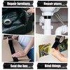 Pueatte Heavy Duty Black Duct Tape, 10 Mil Extra Thick,