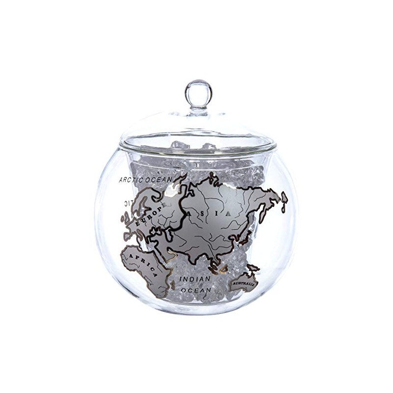 Mixology Vintage Globe Ice Bucket Silver