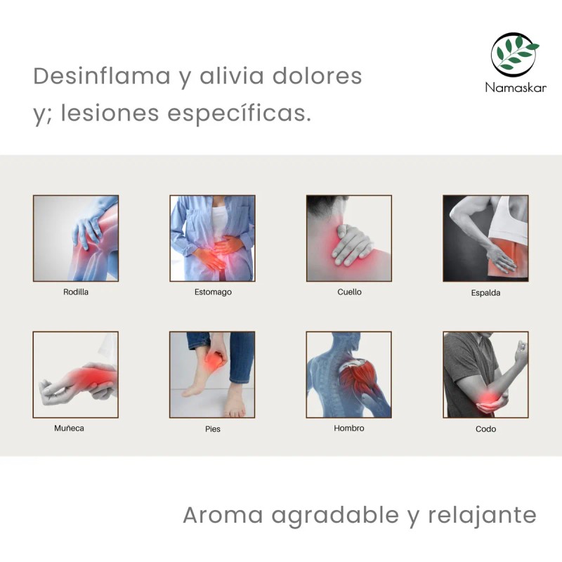 Cojín Compresa Namaskar Frío/Calor Semillas y Hierbas Para Dolores