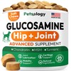 Petsology Advanced Hip & Joint Supplement for Dogs – Glucosamine,