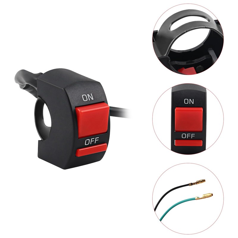 Chelhead 22mm Universal Motorcycle Switch ON/OFF Mini Bike Accessories Motorcycle