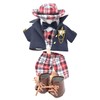 テディベア通販アリス ダッフィー 服 コスチューム 紺ブレお出かけセット 本体無 Sサイズ用