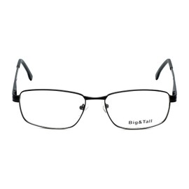 Big&Tall 16 by Vivid Designer EyeGlasses 59 mm Spring Hinge Black X-Large
