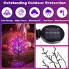 Luiywan Fall Solar Pathway Lights 4PCS, Autumn Outdoor Harvest Decorations,