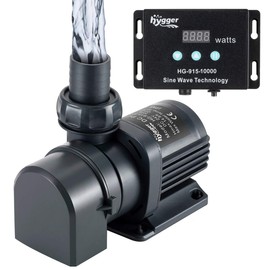 hygger Quiet Submersible and External 24V DC Water Pump, with Controller (30%-100% Settings), Powerful Return Pump for Fish Tanks, Aquariums, Ponds, Fountains, Sump, Hydroponics