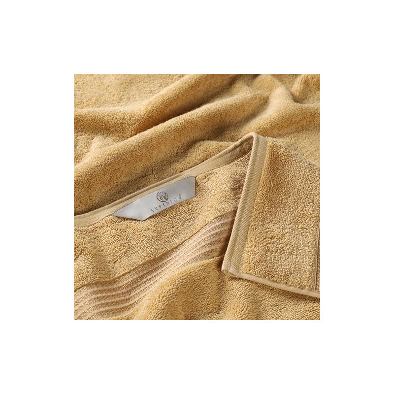Superior Collection, 100% Premium Long-Staple Combed Cotton, 6-Piece Towel Set,