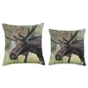 Moose Throw Pillow