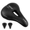 omitium Bicycle Saddle, Memory Foam Padded Bicycle Seat, Breathable Hollow