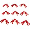 GZYSSL 12 Pcs Mardi Gras Red Carwfish Earring Pendant Decoration