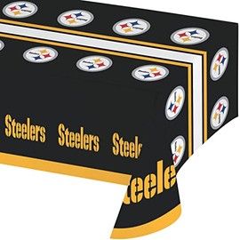 Trendware Pittsburgh Steelers Plastic Tablecloths, 3 ct
