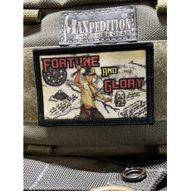 Indiana Jones Fortune and Glory Morale Patch. 2x3 Hook and Loop Made in The USA