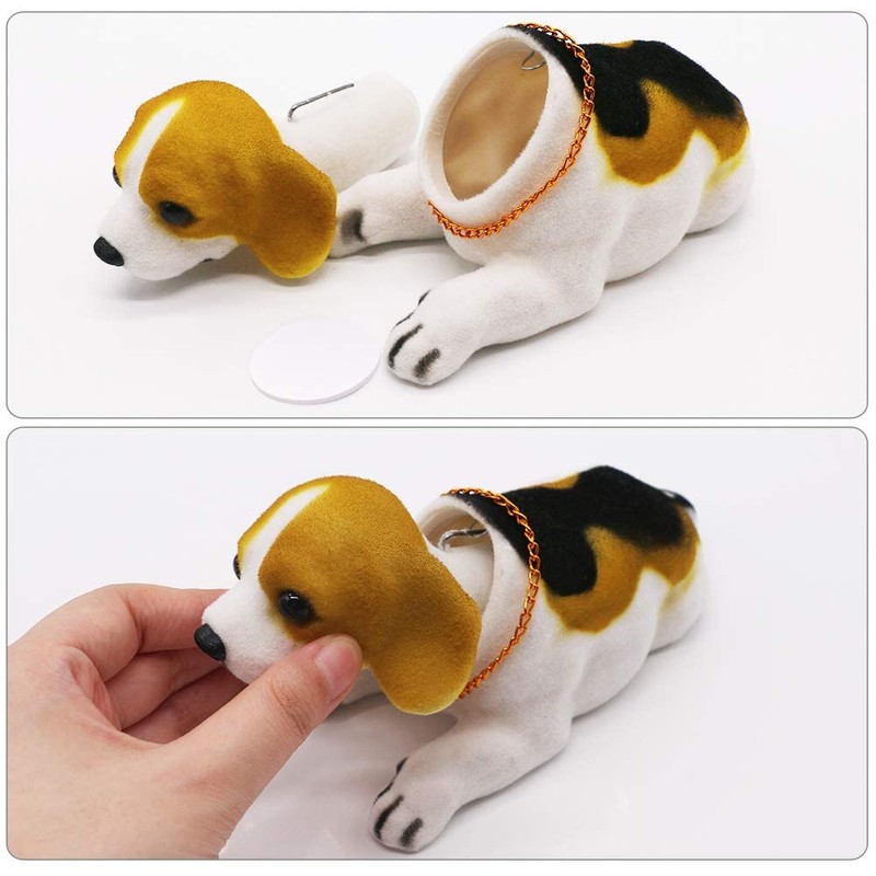 Bobble Head Beagle, Car Decoration Nodding Dog Ornaments High Emulation