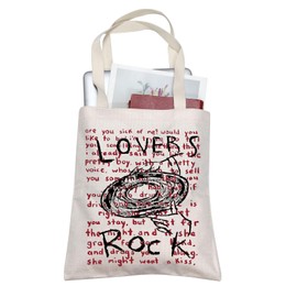 AKTAP TV G-irl Band Merch TV G-irls Lovers Rock Inspired Tote Bag TV G-irl Gift Music Merchandise For Canvas Bag (Lovers Rock)