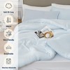 Quataly King Comforter Set SkyBlue,3PCS Soft Lightweight Breathable Bedding Comforter
