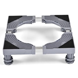 Euhomy Mini Fridge Stand, Universal Base, Adjustable Stand with 4 Sturdy Feet, Washing Machine Stand, Dryer Stand, Gray