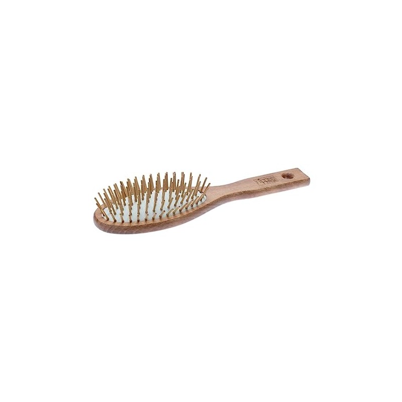 nippes Solingen Antistatic Pneumatic Hair Brush | Waxed Beech Handle