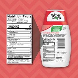 SWEET LEAF, WATER DROPS,STRAWBRY KIWI 1.62 OZ