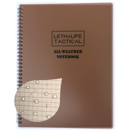 LETHALIFE 8.5x11 inch All Weather Notepad Writing Pad (Coyote Brown)
