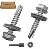 SKIR'CO Pack of 150 Galvanised Roofing Screws 4.8 x 25