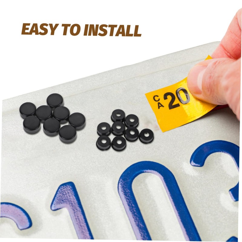 BUGUUYO 1 Set Security License Plate Screws Durable Fasteners for