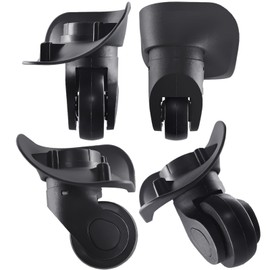 Luggage Wheels Replacement for Suitcase, Suitcase Wheels Replacement Wheels for Suitcase Repair 360° Rotating Suitcase Replacement Wheels with 4 Mounting Holes (L041-S-4)