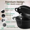 Chef Power 2-in-1 Cast Iron Dutch Oven with Skillet Lid,