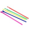400ct Jumbo Spoon Straws 8" Smoothie-Slushie-Shake Multi Clr Durable