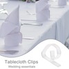 Baoswi 72 Pcs Tablecloth Clips for Outdoor Tables, Toys Clear