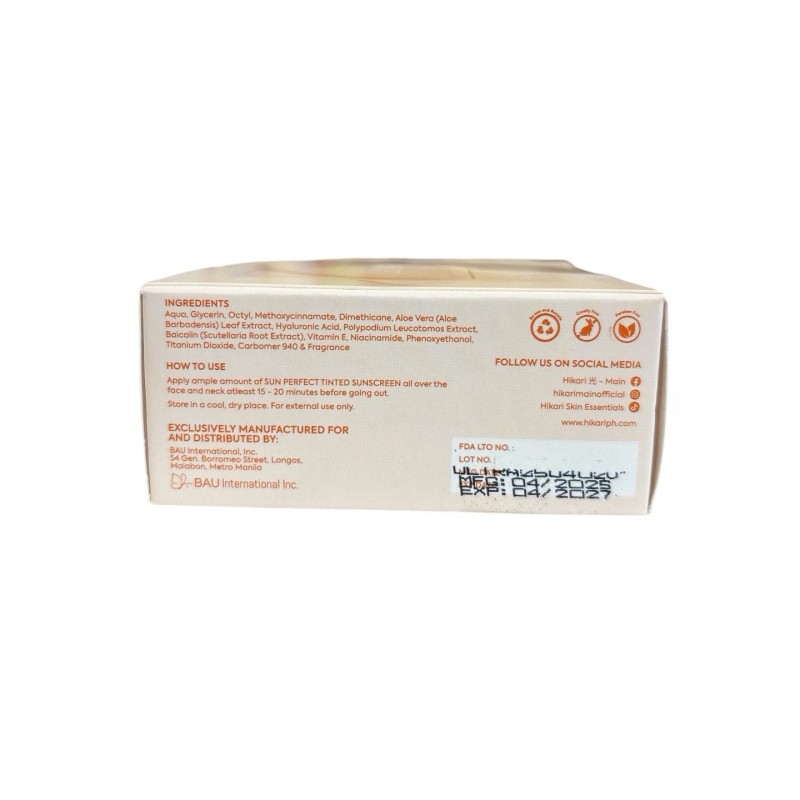 Hikari Skin Essentials Premium Sun Perfect Tinted Sunscreen SPF 50