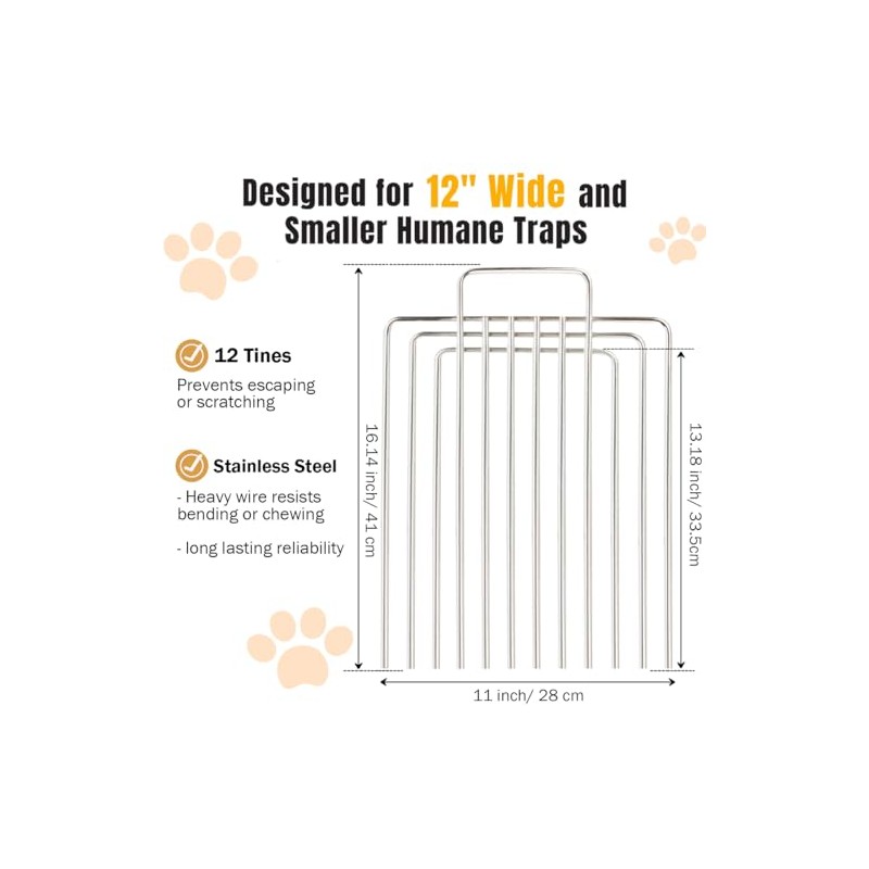 Trap Divider for 12" Wide and Smaller Traps and Feral