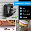 Key Lock Box, Resettable 4 Digit Combination Spare Key Safe
