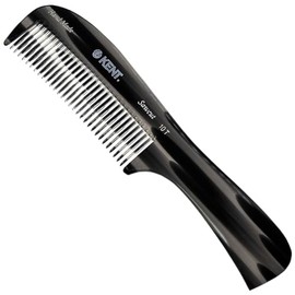 Kent Acabado de grafito 10T, peine desenredante de pelo grande, dientes anchos para cabello grueso y rizado. Peine desenredante de pelo largo para hum