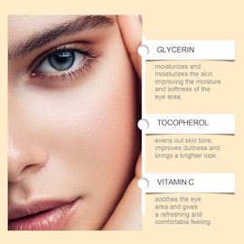 Aceite de Suero para Ojos con VC, Antienvejecimiento, Reafirmante e Iluminador, Reduce Arrugas, Líneas Finas e Hinchazón, Hidratante (3 PCS)          