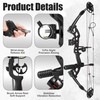 SERfawnCH Compound Bow Set Stealth Series, Full Black Design for
