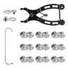 Evponk 10 Pairs 12 Speed Silver Bicycle Chain Magic Links