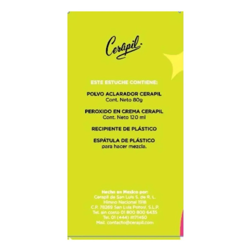 Aclarador de vello Cerapil estuche Hair Bleach
