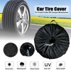 Hzemci Spare Tire Cover, Oxford Waterproof Sun Protectors for, Trailer,